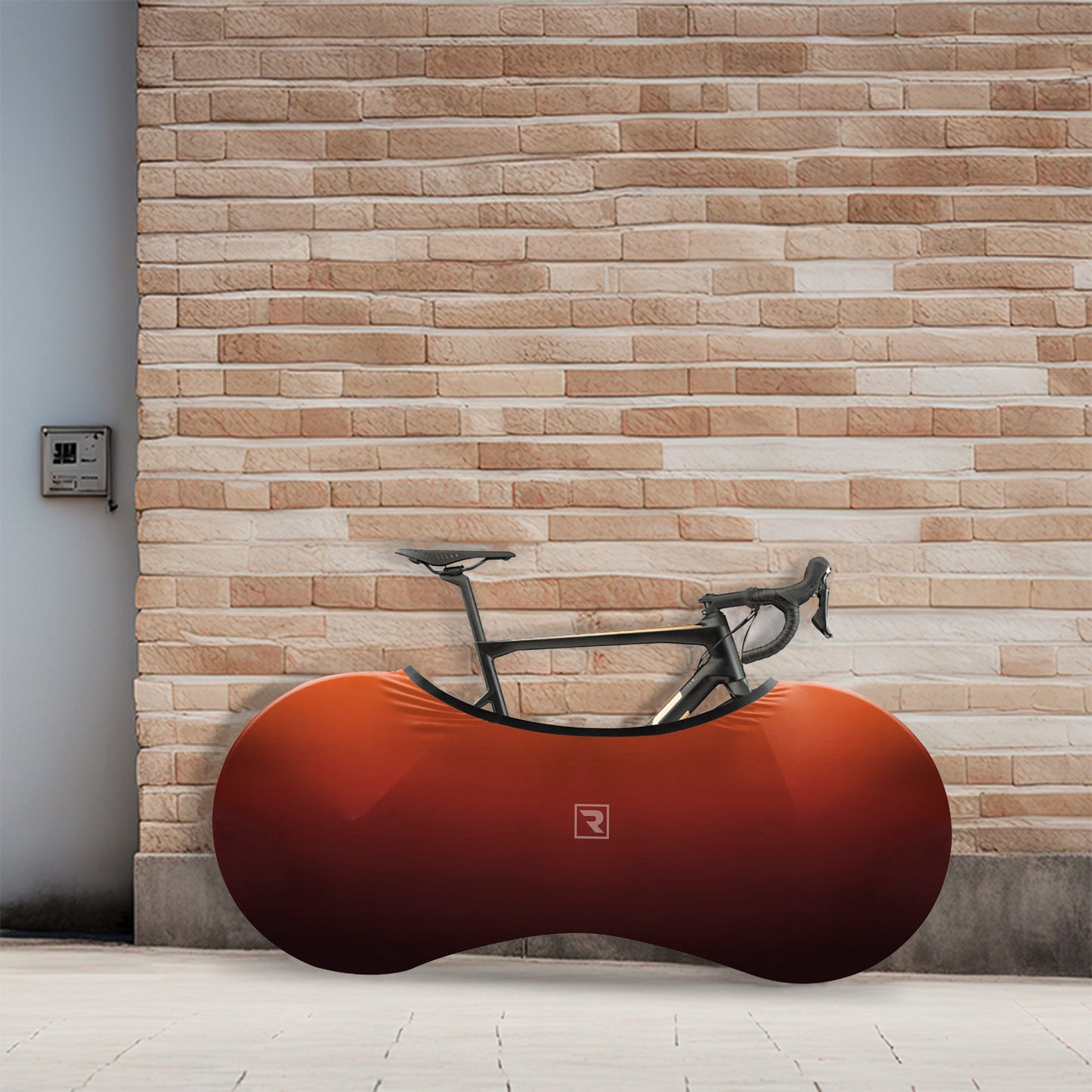 Orange Gradient Bicycle Wheels Cover