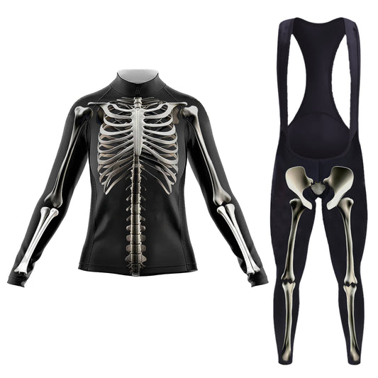 Raw And Bloody Bones Women's Long Sleeve Cycling Kit