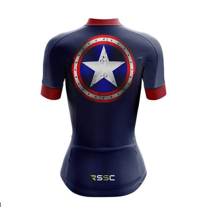 Maillot de cyclisme à manches courtes pour femme America 