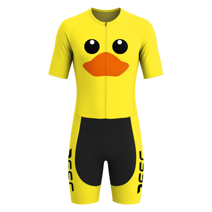 Combinaison de triathlon homme à manches courtes Yellow Duck