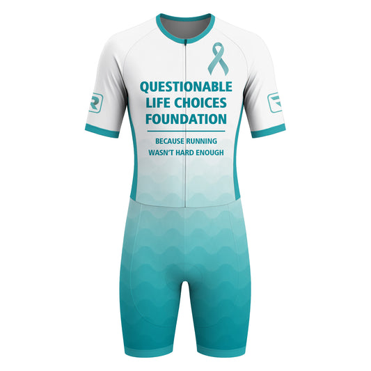 Swim-Bike-Regret Men's Short Sleeve Triathlon Suit