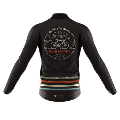 Bike Happy Men's Long Sleeve Cycling Jersey