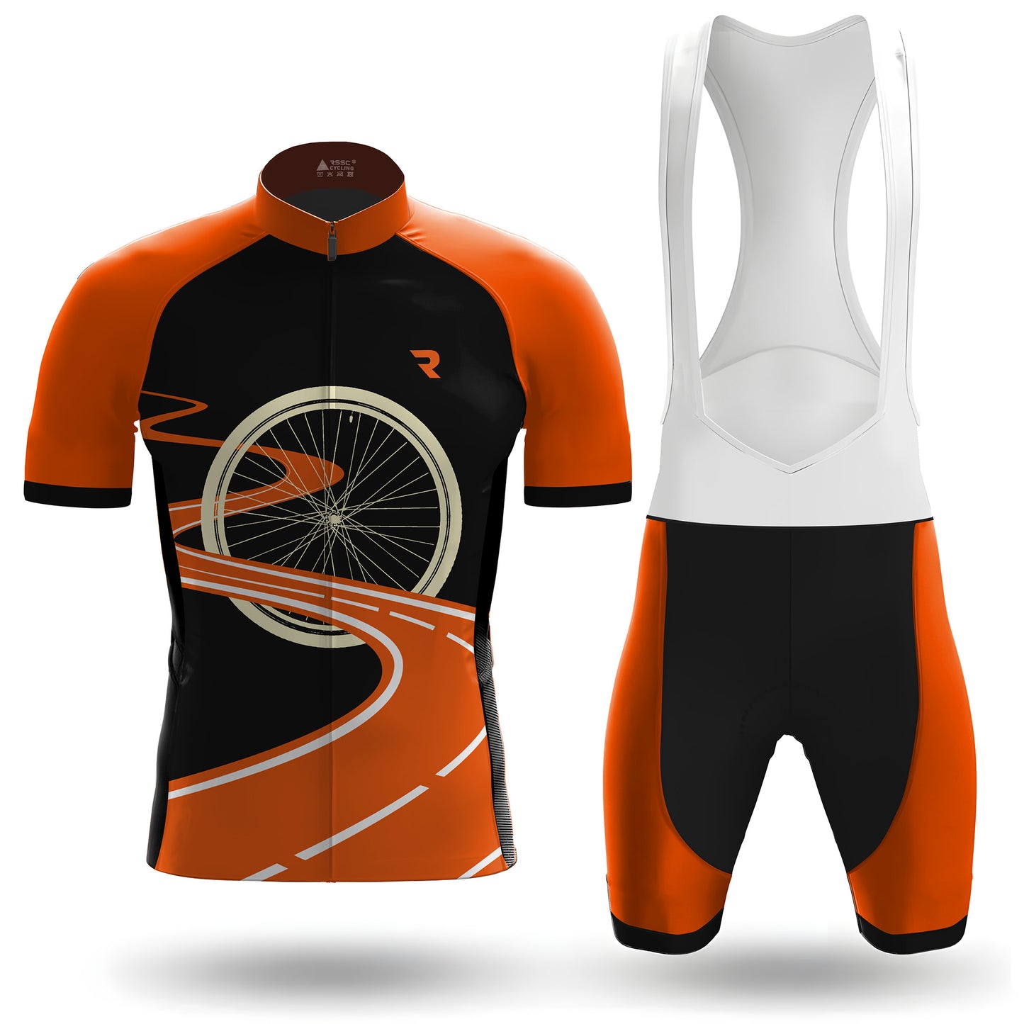 Orange Highway Road Men's Short Sleeve Cycling Kit