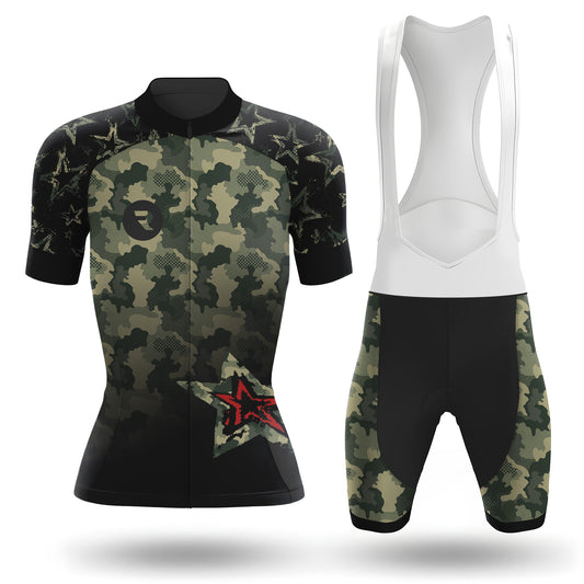 Camouflage Stars Women's Short Sleeve Cycling Kit