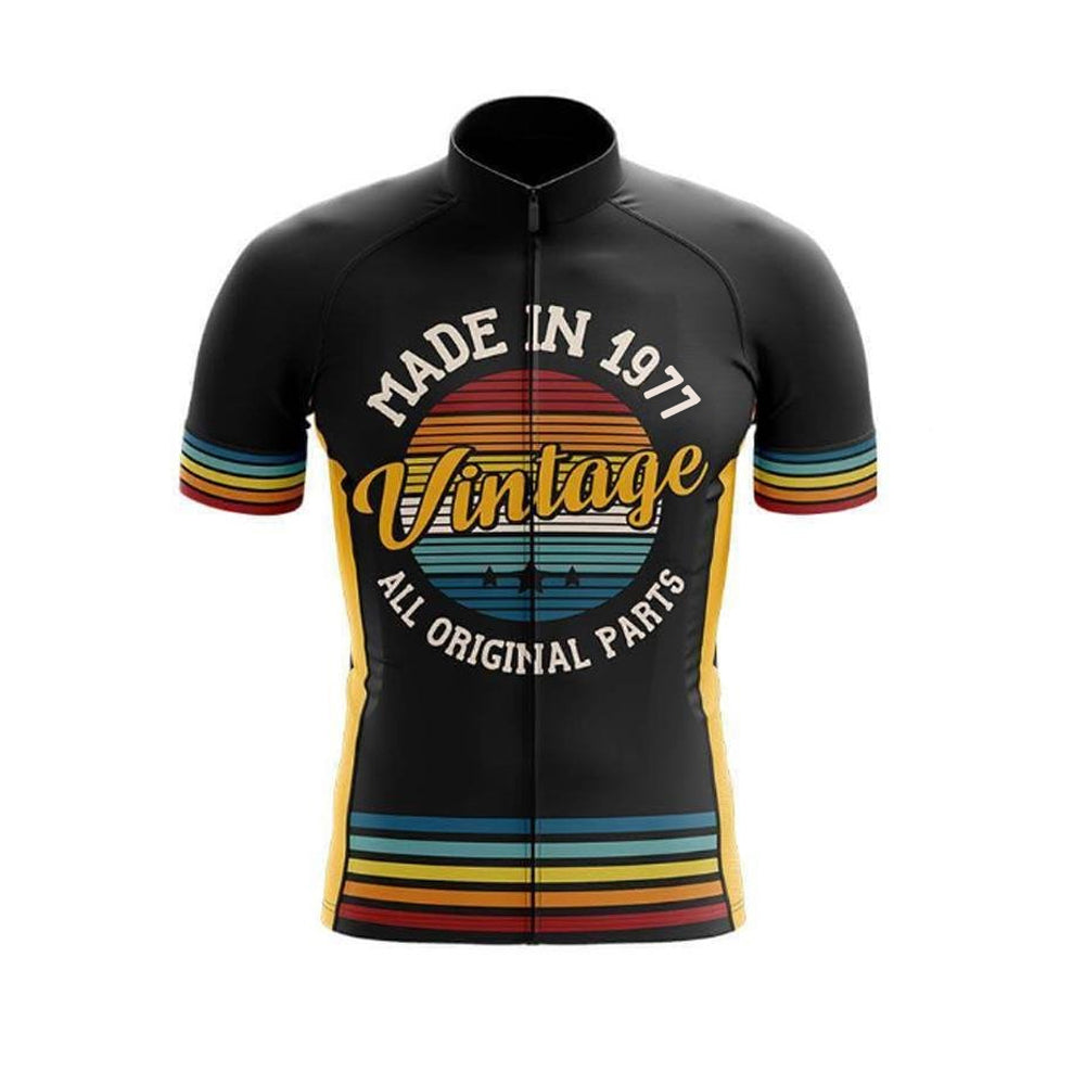 Retro Custom 1977 Year Vintage Men's Short Sleeve Cycling Kit | Rsscsports