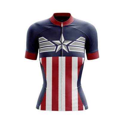 America Women's Short Sleeve Cycling Jersey | Rsscsports