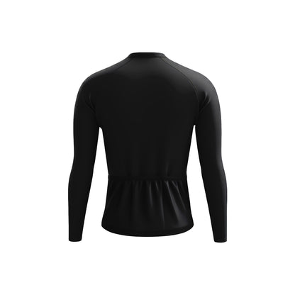 Basic Black Men's Long Sleeve Cycling Kit