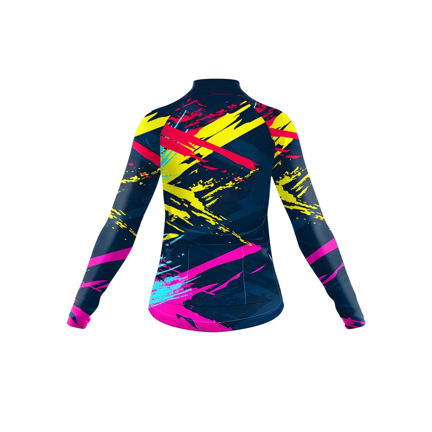 Colorful Abstract Movement Women's Long Sleeve Cycling Kit