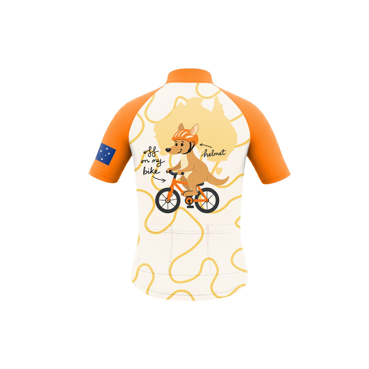 Australia Kangaroo Kid's Short Sleeve Cycling Kit