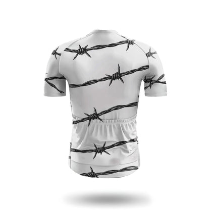 Kurzarm-Radtrikot für Herren „Belgian Surrealismus“