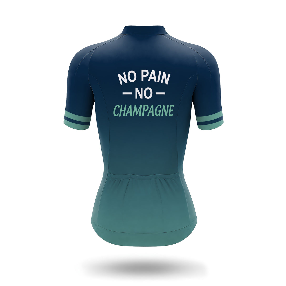 Radsport-Set mit kurzen Ärmeln für Damen „No Pain No Champagne“