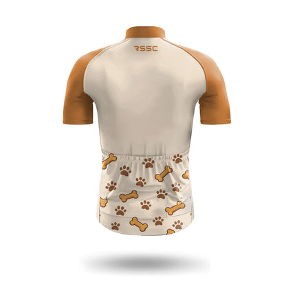 Tongue-Out Puppy Men's Short Sleeve Cycling Kit