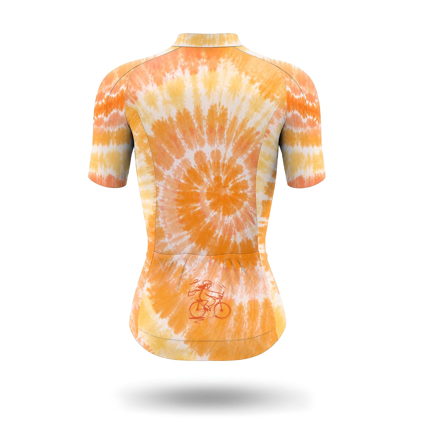 Tangerine Bloom Women's Short Sleeve Cycling Kit