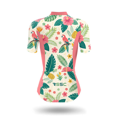 Tropical Parrot Women's Short Sleeve Cycling Kit