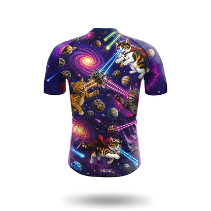 Superhero Cats Men's Short Sleeve Cycling Kit