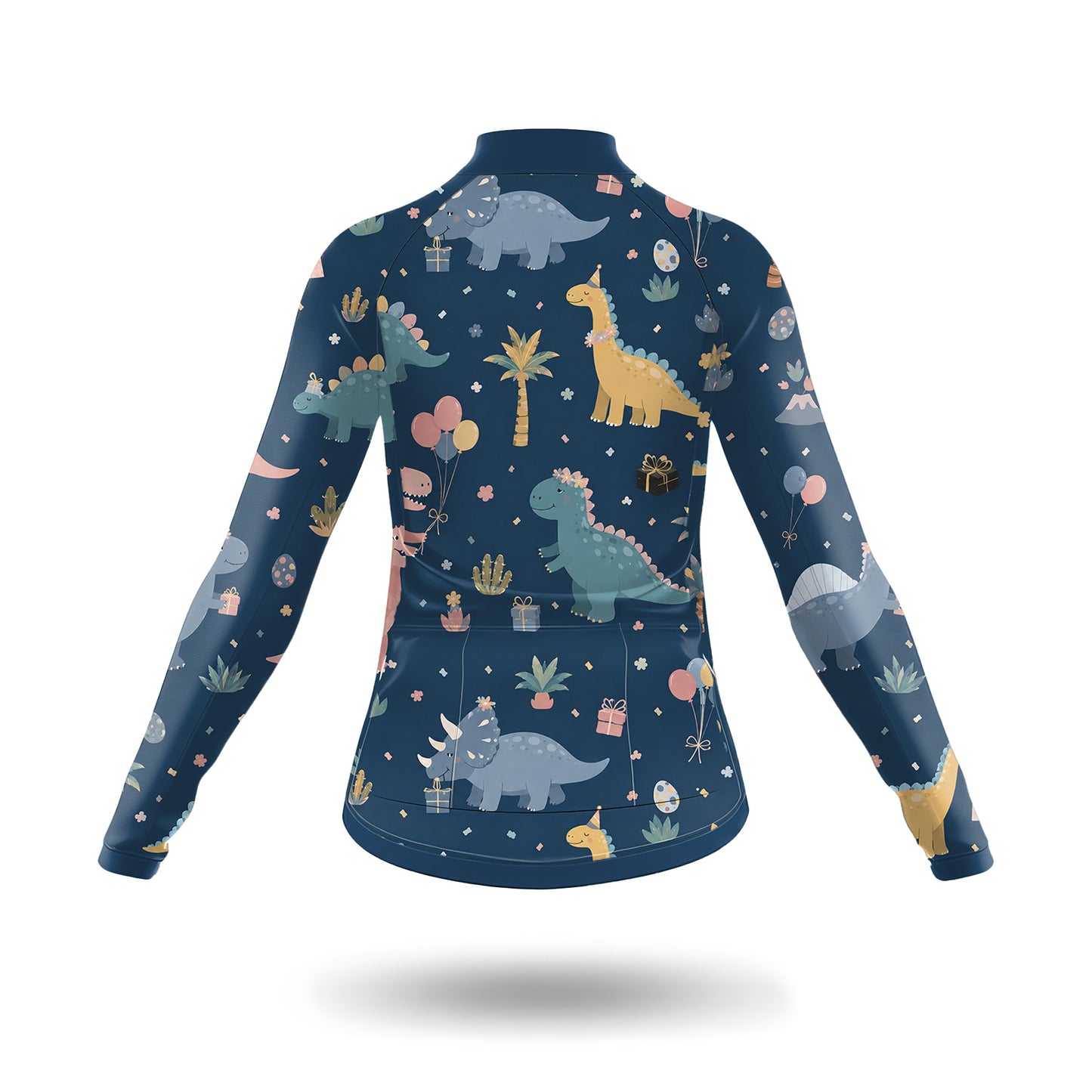 Dinosaur Pattern Women's Long Sleeve Cycling Kit