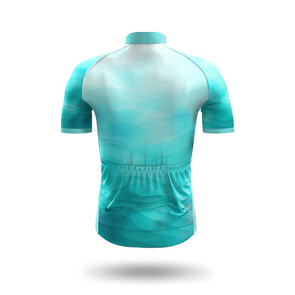 Teal Wave Men's Short Sleeve Cycling Kit