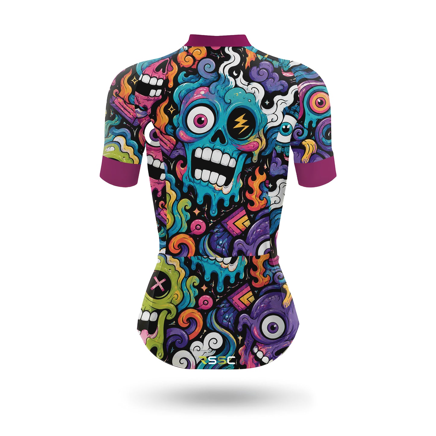 Alien Creatures Multicolor Women's Short Sleeve Cycling Kit