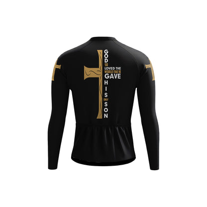 Christian Cross Bible Men's Long Sleeve Cycling Kit