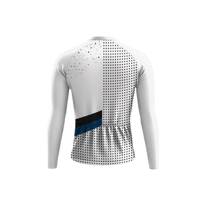 White Classic Men's Long Sleeve Cycling Kit