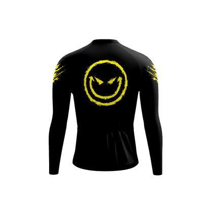 Evil Smile Face Men's Long Sleeve Cycling Kit