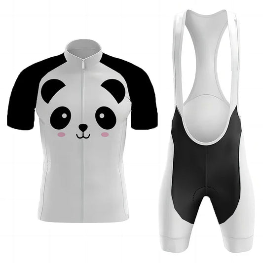 Ensemble de cyclisme pour femme avec panda mignon