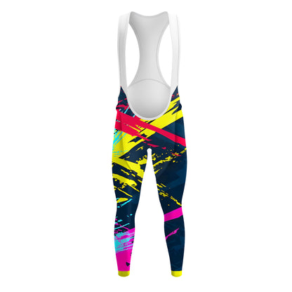 Colorful Abstract Movement Men's Long Sleeve Cycling Kit