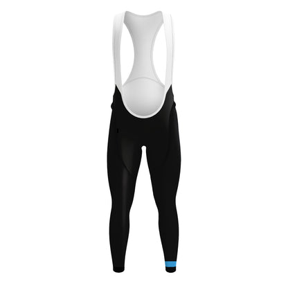 Blue White Lines Men's Long Sleeve Cycling Kit