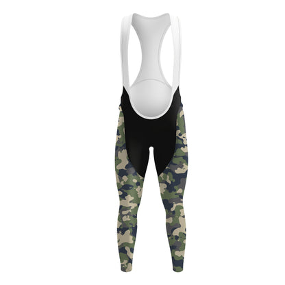 Green Camo Men's Long Sleeve Cycling Kit