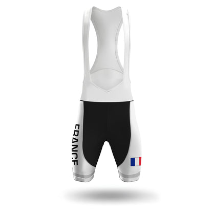France White Men's Short Sleeve Cycling Kit