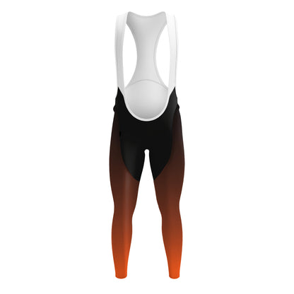 Orange Gradient Men's Long Sleeve Cycling Kit