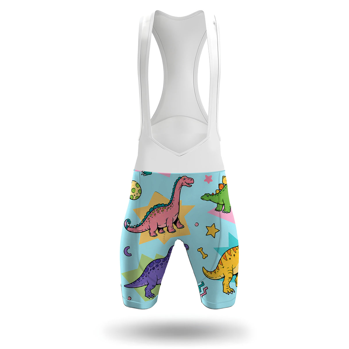 Conjunto de ciclismo de manga corta para hombre con dinosaurio