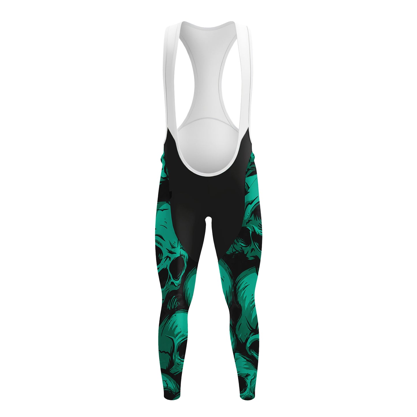 Green Skulls Men's Long Sleeve Cycling Kit