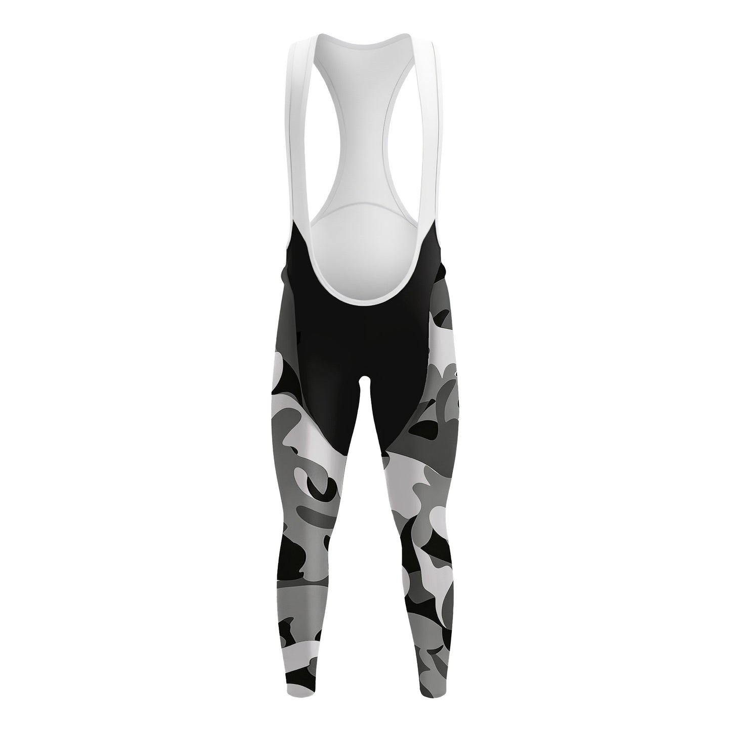 Gray Camo Men's Long Sleeve Cycling Kit