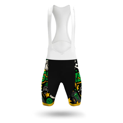 Graffiti Skull Bunny Men's Short Sleeve Cycling Kit