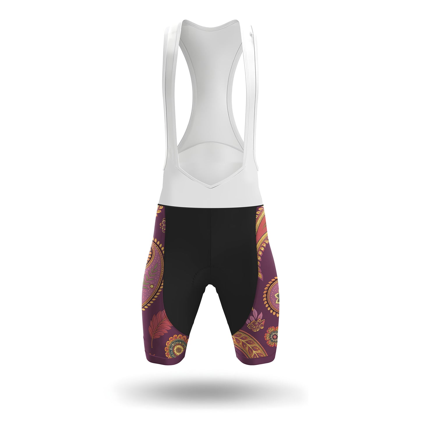 Purple Paisley Floral Women's Short Sleeve Cycling Kit