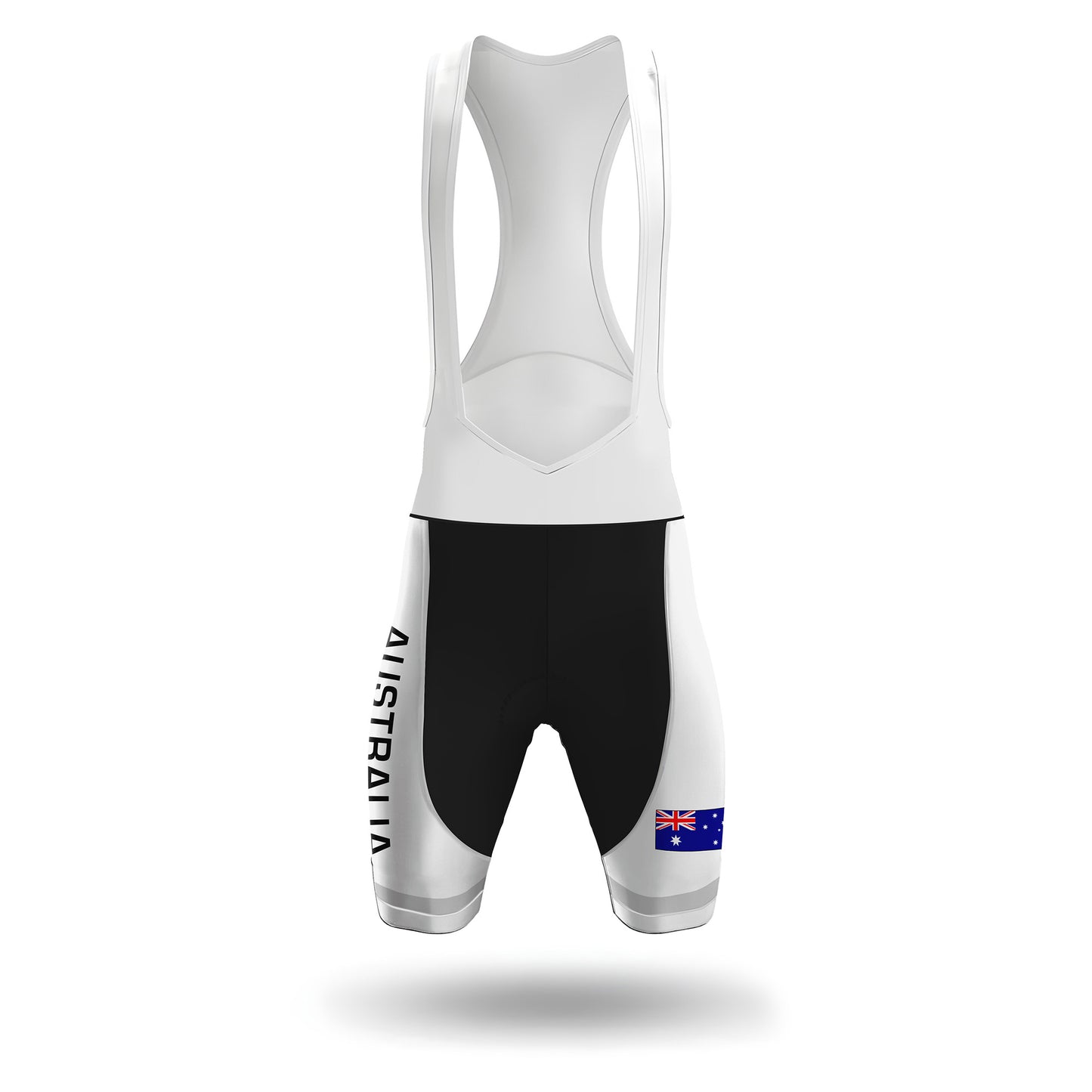 Australia White Men's Short Sleeve Cycling Kit