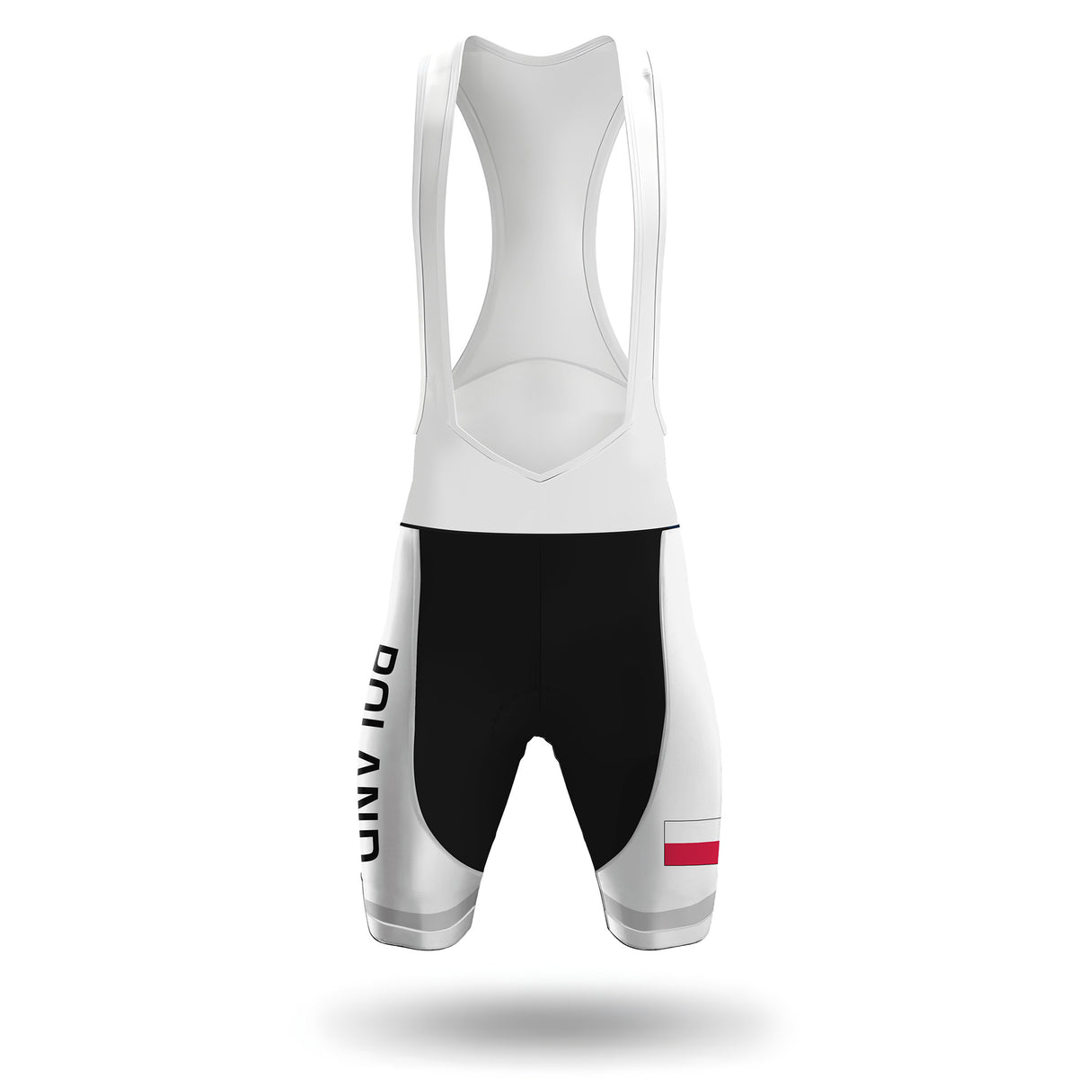 Poland White Men's Short Sleeve Cycling Kit