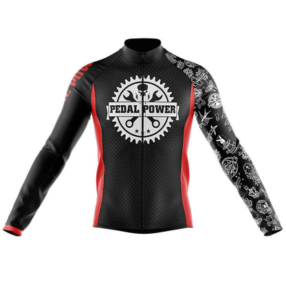 Pedal Power Men's Long Sleeve Cycling Kit