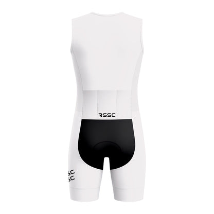 RSSC Lightweight White Men's Sleeveless Triathlon Suit