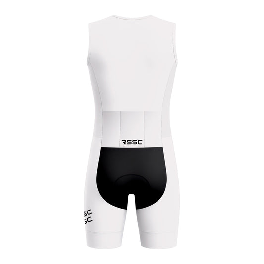 RSSC Lightweight White Men's Sleeveless Triathlon Suit