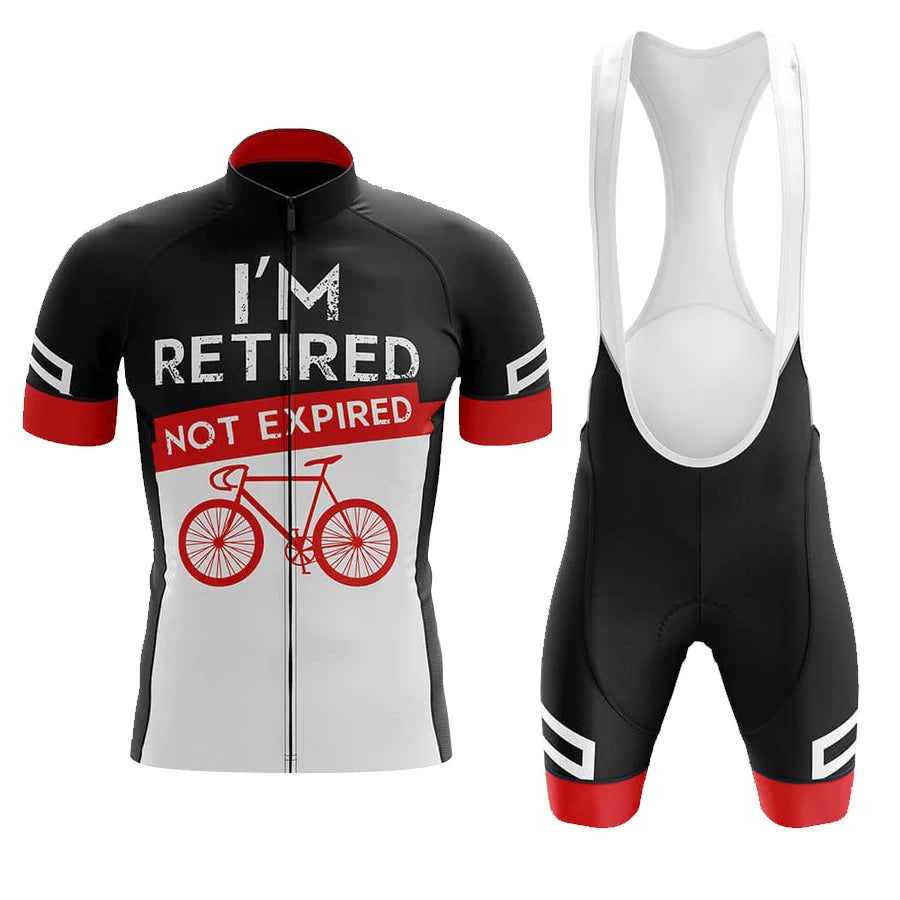 I'M Retired Not Expired Men's Short Sleeve Cycling Kit | Rsscsports