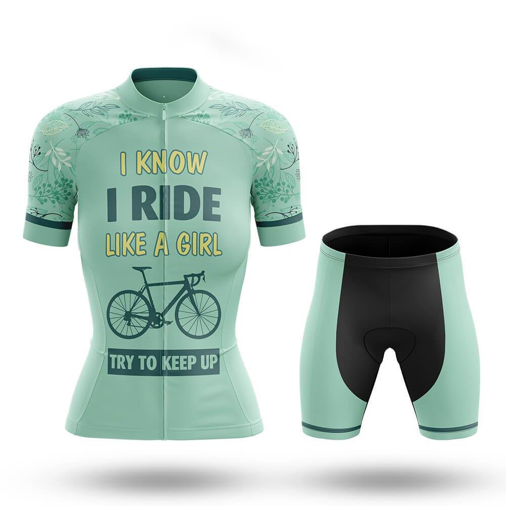 Like A Girl Women's Short Sleeve Cycling Kit