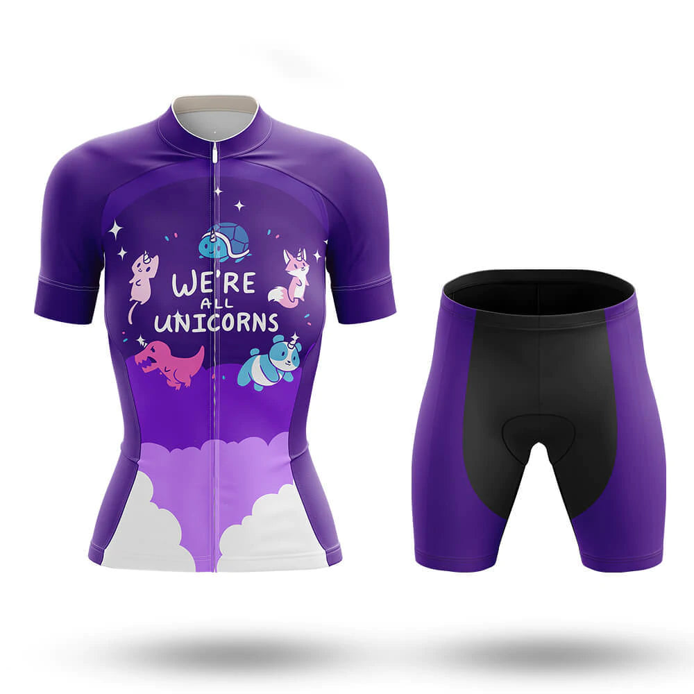 We're All Unicorns Women's Short Sleeve Cycling Kit | Rsscsports