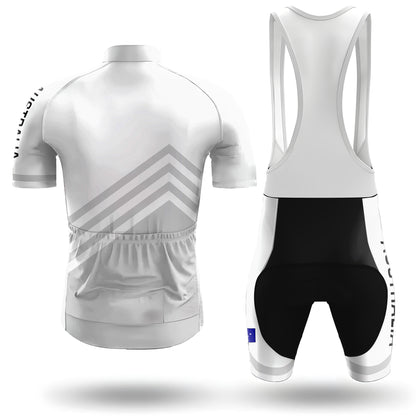 Australia White Men's Short Sleeve Cycling Kit