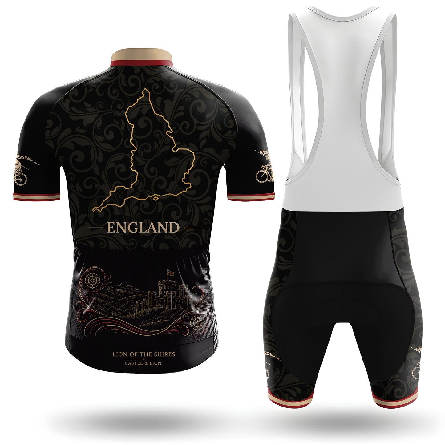 England Men's Short Sleeve Cycling Kit