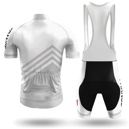 France White Men's Short Sleeve Cycling Kit