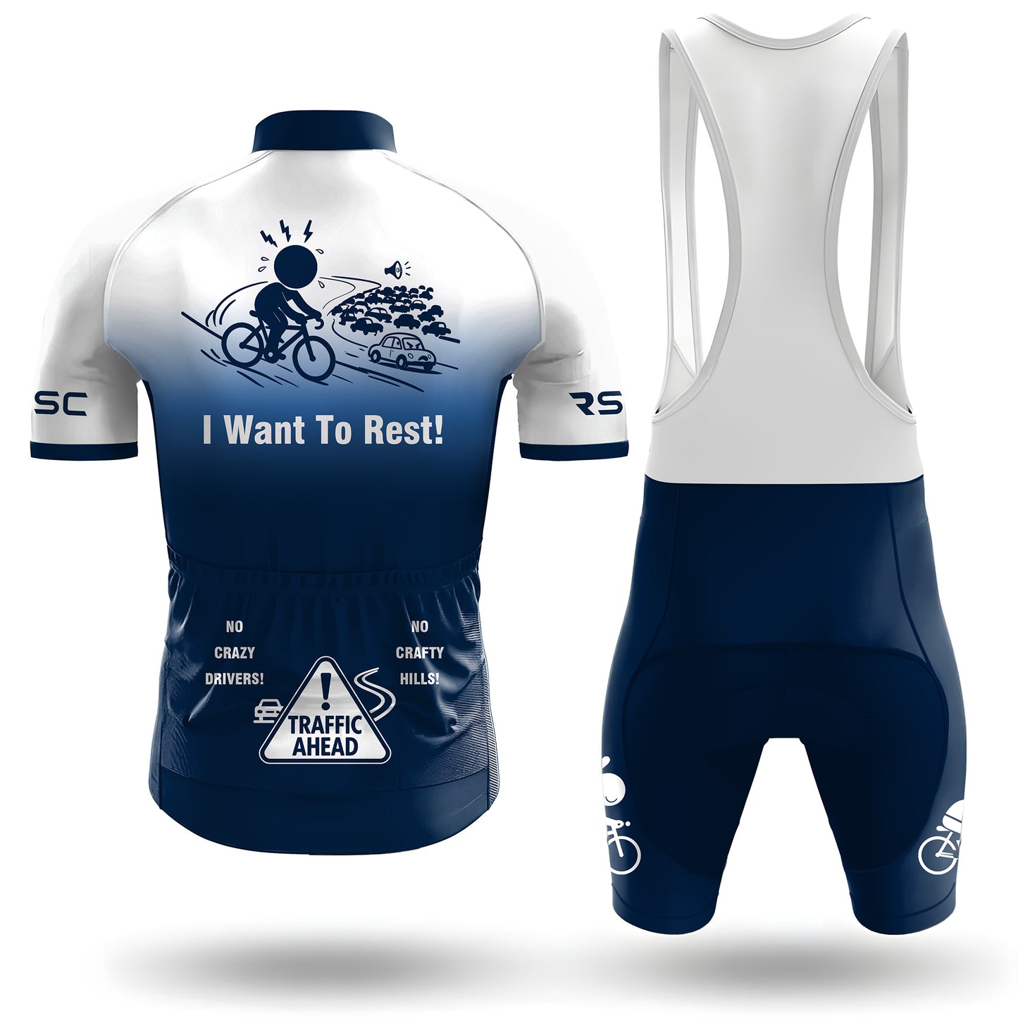 Work VS Ride Men's Short Sleeve Cycling Kit