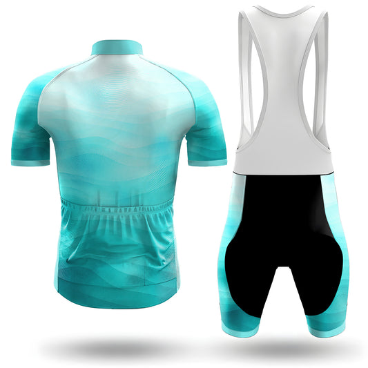 Teal Wave Men's Short Sleeve Cycling Kit