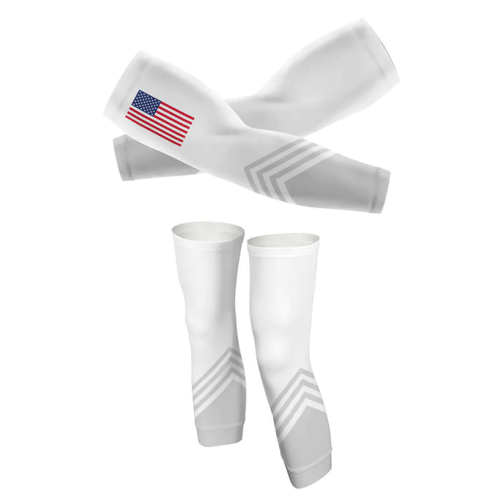 USA S5 White Arm And Leg Sleeves